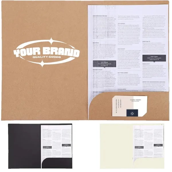 Custom Logo A4  Kraft Paper Document Holder  Folder - Custom Logo A4  Kraft Paper Document Holder  Folder - Image 0 of 4