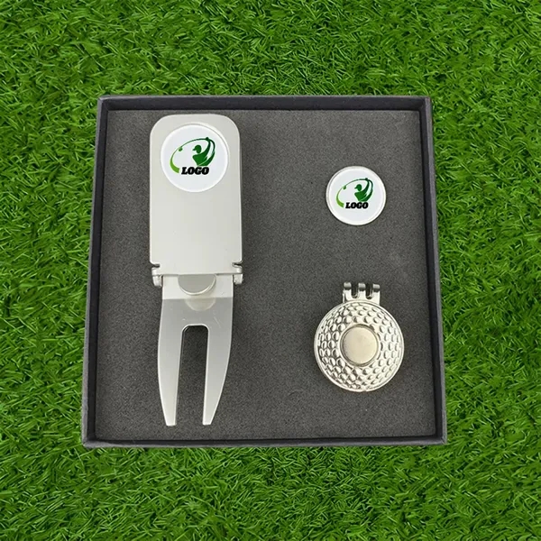 Golf Cigar Holder Divot Tool Gift Set