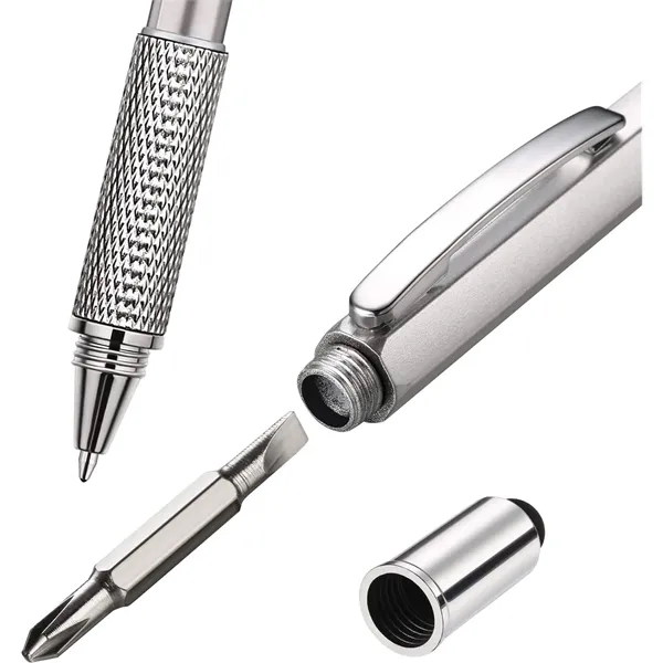 6 in 1 Multitool Tool Ballpoint Pen with Ruler Levelgauge - 6 in 1 Multitool Tool Ballpoint Pen with Ruler Levelgauge - Image 2 of 6