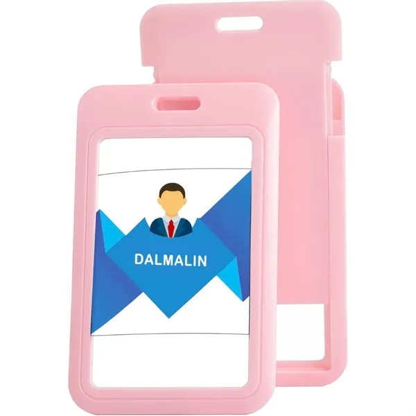 Sliding Vertical Business Exhibition ID Card Holder Lanyard - Sliding Vertical Business Exhibition ID Card Holder Lanyard - Image 7 of 9