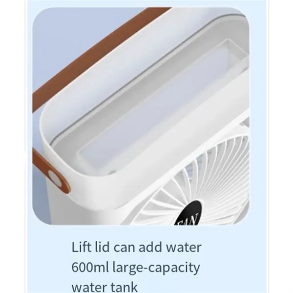 Portable Air Conditioner Fan Misting Humidifier Rechargeable - Portable Air Conditioner Fan Misting Humidifier Rechargeable - Image 3 of 6