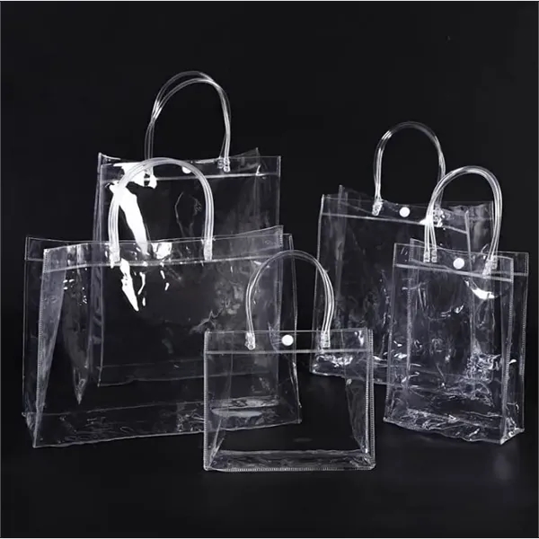 Transparent Pvc Bags with Handle Clear Display Totes - Transparent Pvc Bags with Handle Clear Display Totes - Image 2 of 4