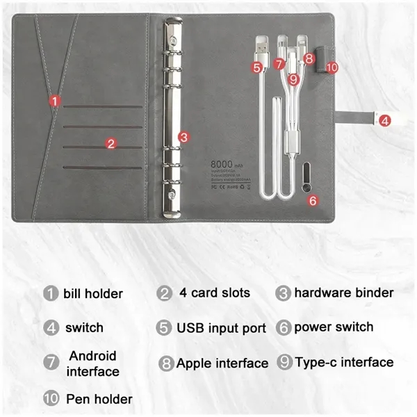 Power Bank Notebook - Power Bank Notebook - Image 1 of 4