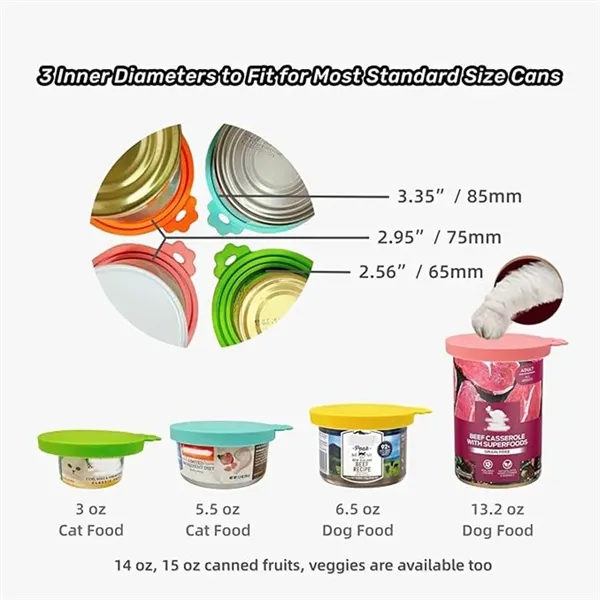Universal Pet Can Lid with spoon set - Universal Pet Can Lid with spoon set - Image 1 of 5