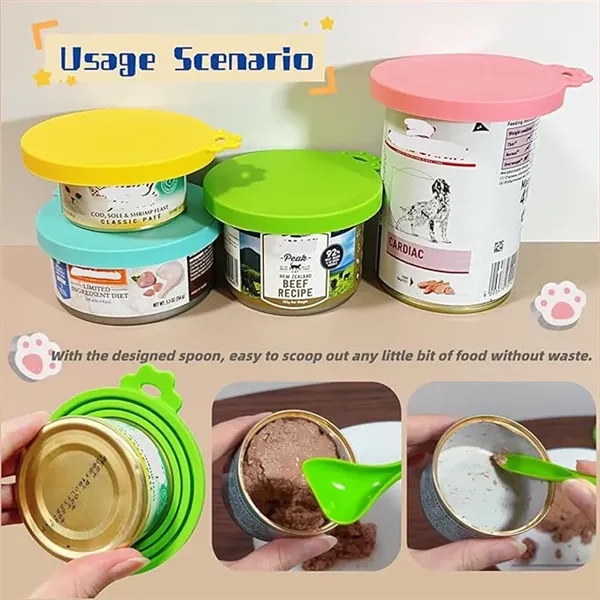 Universal Pet Can Lid with spoon set - Universal Pet Can Lid with spoon set - Image 2 of 5