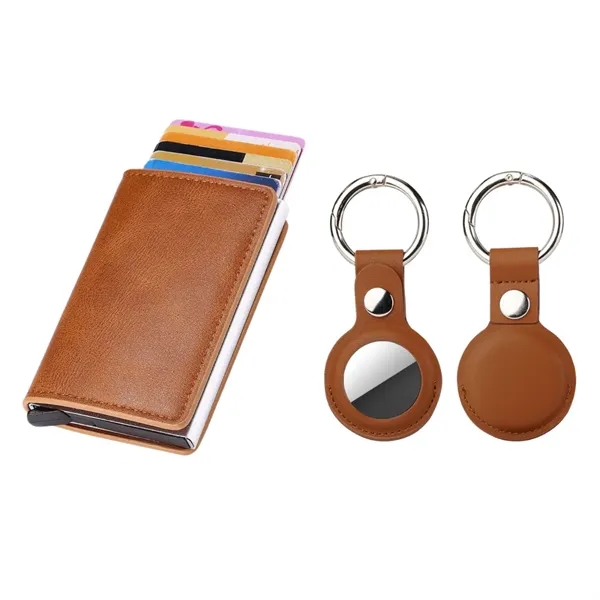 RFID Wallet + KEYCHAIN w/ Apple Tracker Holder SET - RFID Wallet + KEYCHAIN w/ Apple Tracker Holder SET - Image 0 of 14