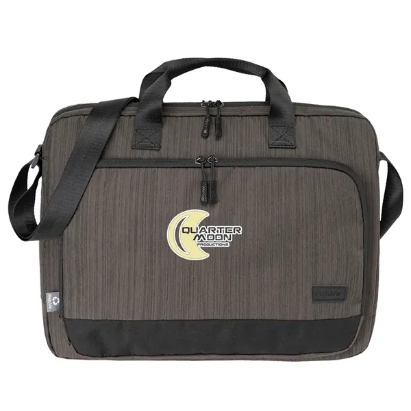 RejuVe® METRO Recycled Heather Laptop Brief Bag - RejuVe® METRO Recycled Heather Laptop Brief Bag - Image 3 of 5