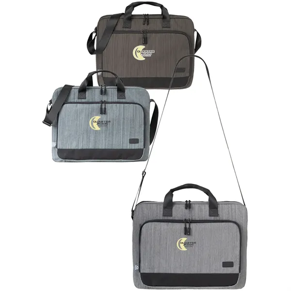 RejuVe® METRO Recycled Heather Laptop Brief Bag - RejuVe® METRO Recycled Heather Laptop Brief Bag - Image 0 of 5