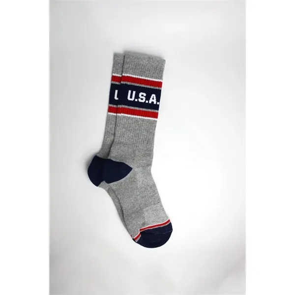 Ribbed Crew Athletic Sock - MADE IN USA - Ribbed Crew Athletic Sock - MADE IN USA - Image 2 of 3