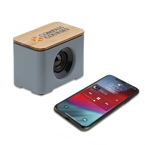 Brico Eco-Friendly Bluetooth Speaker and Wireless Charger - Brico Eco-Friendly Bluetooth Speaker and Wireless Charger - Image 0 of 3