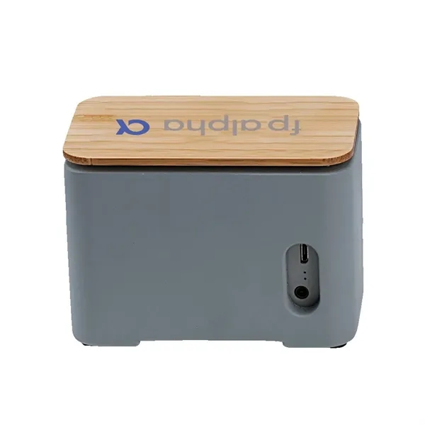 Brico Eco-Friendly Bluetooth Speaker and Wireless Charger - Brico Eco-Friendly Bluetooth Speaker and Wireless Charger - Image 1 of 3