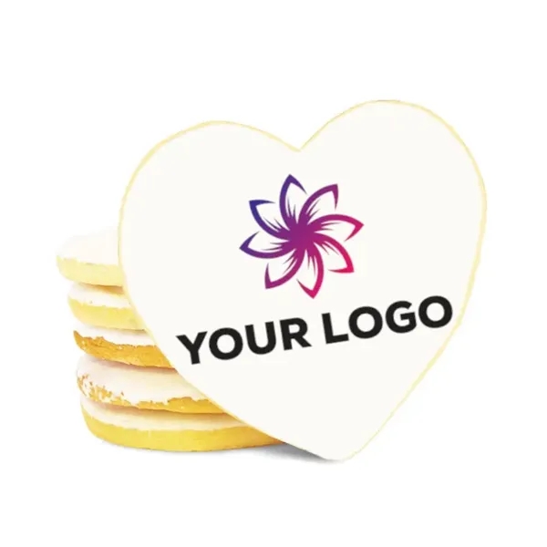 Gourmet Cookies - 3.5" Heart - Gourmet Cookies - 3.5" Heart - Image 0 of 2