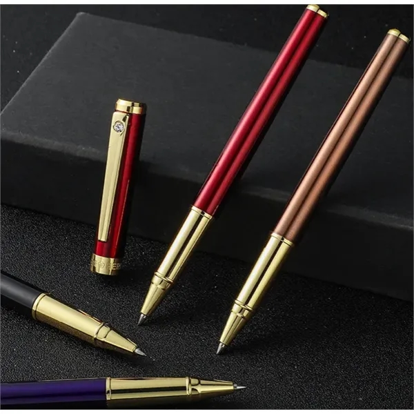 Metal Signature Rollerball Pen with Replaceable Refills - Metal Signature Rollerball Pen with Replaceable Refills - Image 2 of 4