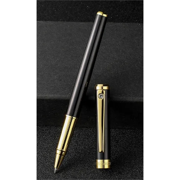Metal Signature Rollerball Pen with Replaceable Refills - Metal Signature Rollerball Pen with Replaceable Refills - Image 3 of 4