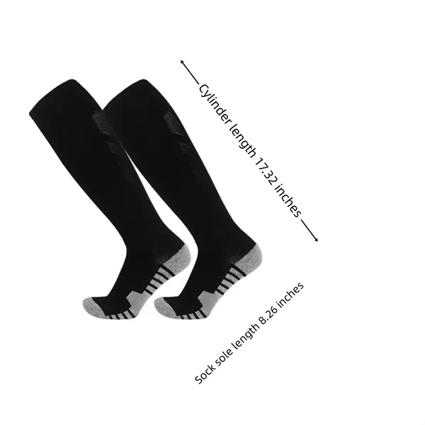 Breathable Non-Slip High-Top Sports Football Socks - Breathable Non-Slip High-Top Sports Football Socks - Image 1 of 5