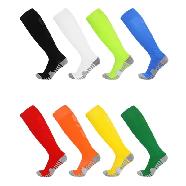 Breathable Non-Slip High-Top Sports Football Socks - Breathable Non-Slip High-Top Sports Football Socks - Image 4 of 5