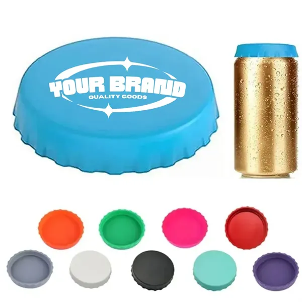 Multipurpose Soft Leak-Proof Reusable Silicone Soda Can Lids - Multipurpose Soft Leak-Proof Reusable Silicone Soda Can Lids - Image 0 of 3