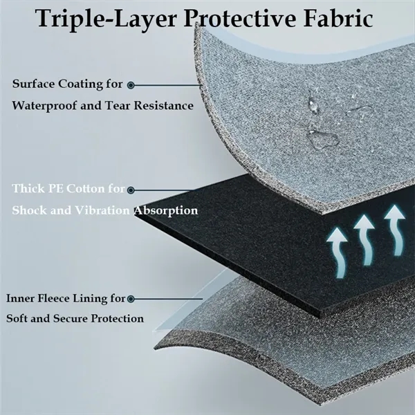 Custom Logo 15"/17" Water-Resistant Laptop Messenger Bag - Custom Logo 15"/17" Water-Resistant Laptop Messenger Bag - Image 3 of 11