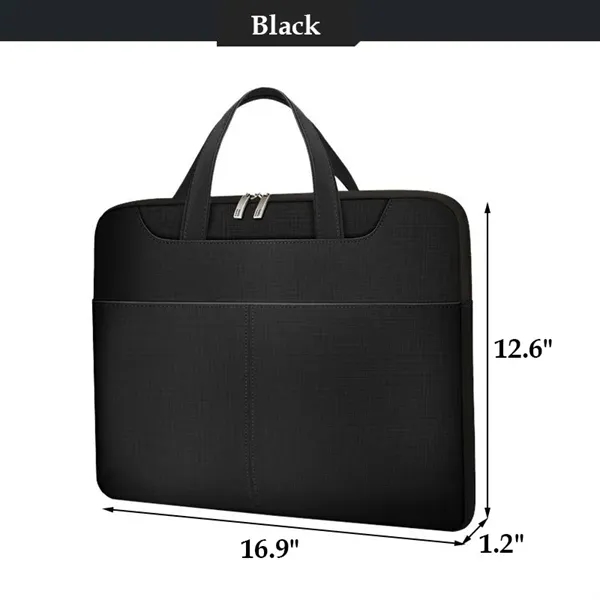 Custom Logo 15"/17" Water-Resistant Laptop Messenger Bag - Custom Logo 15"/17" Water-Resistant Laptop Messenger Bag - Image 7 of 11