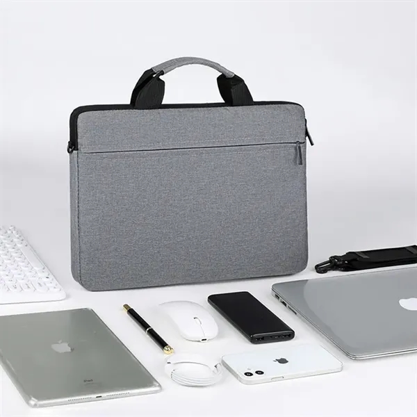 Lightweight Oxford Laptop Bag with Shoulder Strap - Lightweight Oxford Laptop Bag with Shoulder Strap - Image 3 of 13