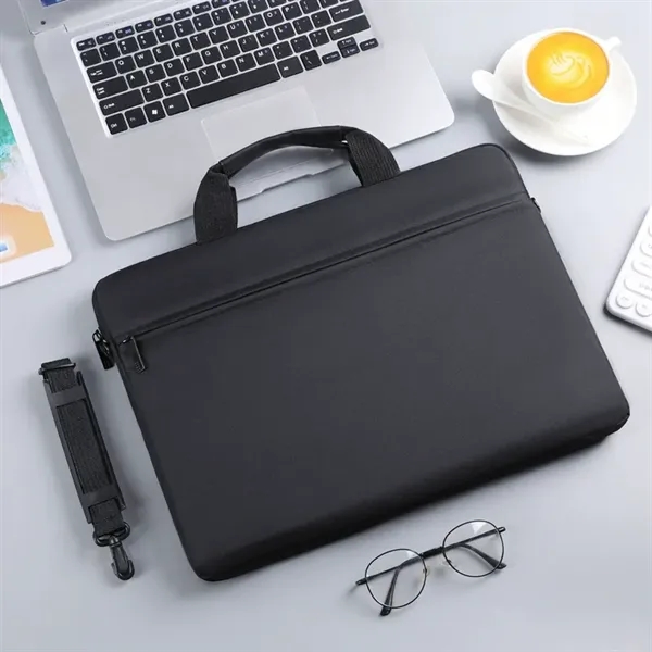 Lightweight Oxford Laptop Bag with Shoulder Strap - Lightweight Oxford Laptop Bag with Shoulder Strap - Image 8 of 13