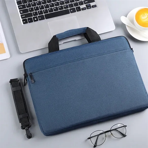 Lightweight Oxford Laptop Bag with Shoulder Strap - Lightweight Oxford Laptop Bag with Shoulder Strap - Image 11 of 13