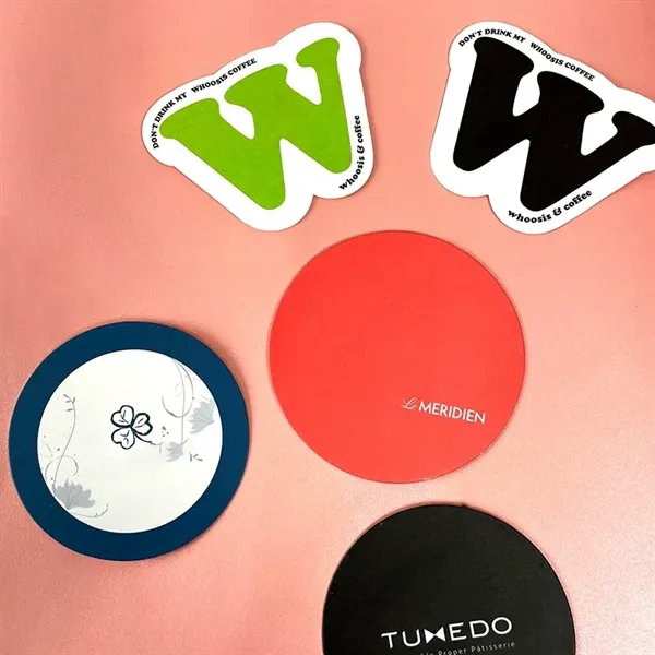 4" Custom Printed Pulpboard Coaster (12pt-54pt) - 4" Custom Printed Pulpboard Coaster (12pt-54pt) - Image 2 of 10