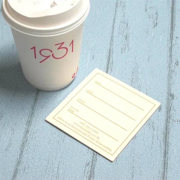 4" Custom Printed Pulpboard Coaster (12pt-54pt) - 4" Custom Printed Pulpboard Coaster (12pt-54pt) - Image 4 of 10