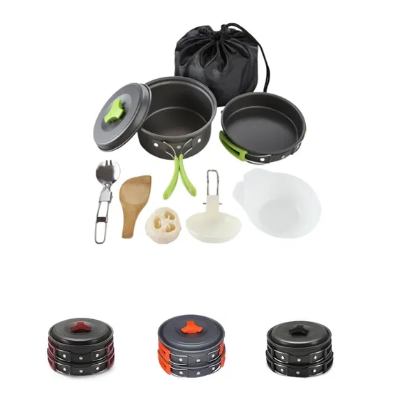 Camping Cookware Mess Kit For Backpacking Gear - Camping Cookware Mess Kit For Backpacking Gear - Image 0 of 3