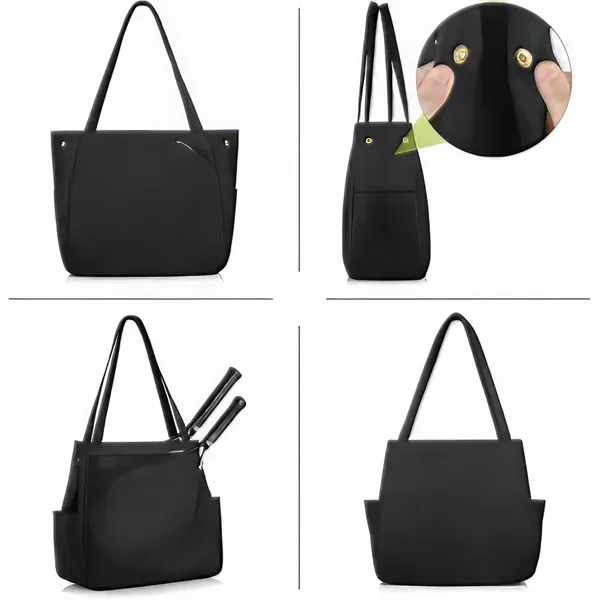 Large Tennis Racket Pickleball Badminton Tote Bag - Large Tennis Racket Pickleball Badminton Tote Bag - Image 2 of 4