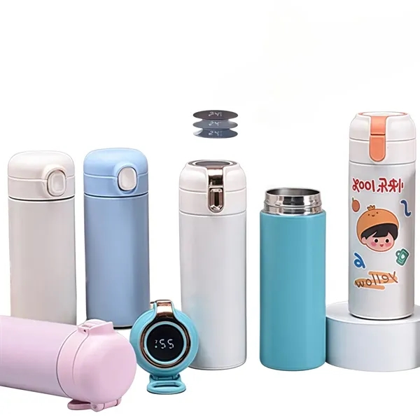 Stainless Steel Digital Display Smart Thermos Cup - Stainless Steel Digital Display Smart Thermos Cup - Image 0 of 3