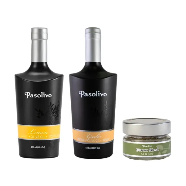 Lemon Olive Oil & Garlic Olive-Oil, Tuscan Spice Blend - Lemon Olive Oil & Garlic Olive-Oil, Tuscan Spice Blend - Image 1 of 3