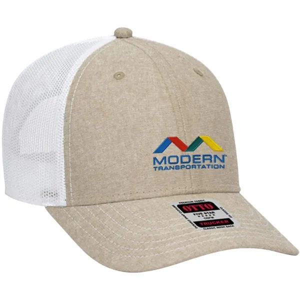OTTO 6-Panel Low Profile Mesh Back Trucker Hat - OTTO 6-Panel Low Profile Mesh Back Trucker Hat - Image 8 of 18