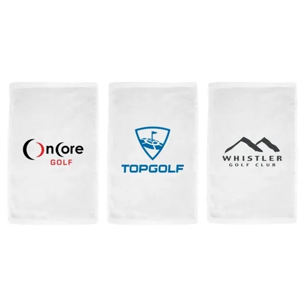Turkish Signature Midweight White Golf Towel