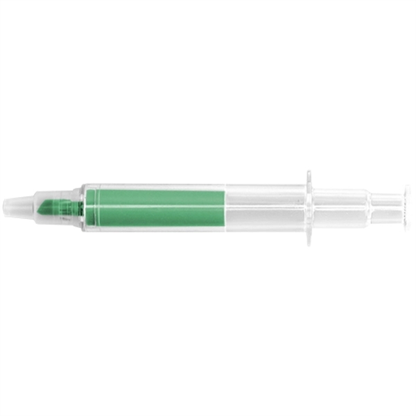 Syringe Shaped Highlighter Marker - Syringe Shaped Highlighter Marker - Image 1 of 5