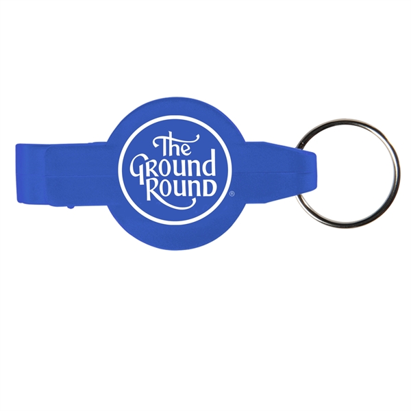 Round Bottle Opener Beverage Wrench Keychain - Round Bottle Opener Beverage Wrench Keychain - Image 1 of 16