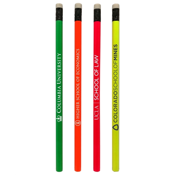 Quality Neon Colored Pencil w/White Eraser - Quality Neon Colored Pencil w/White Eraser - Image 0 of 1