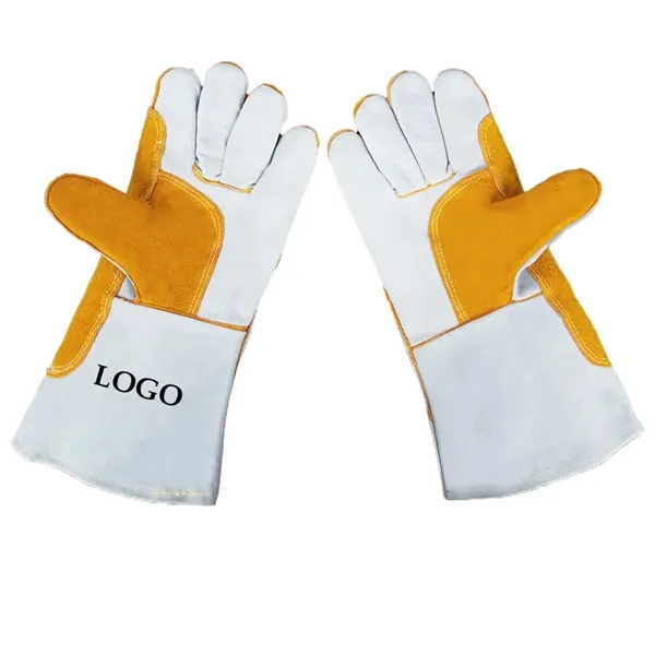 Double-Layer Cowhide Protective Gloves - Double-Layer Cowhide Protective Gloves - Image 0 of 2