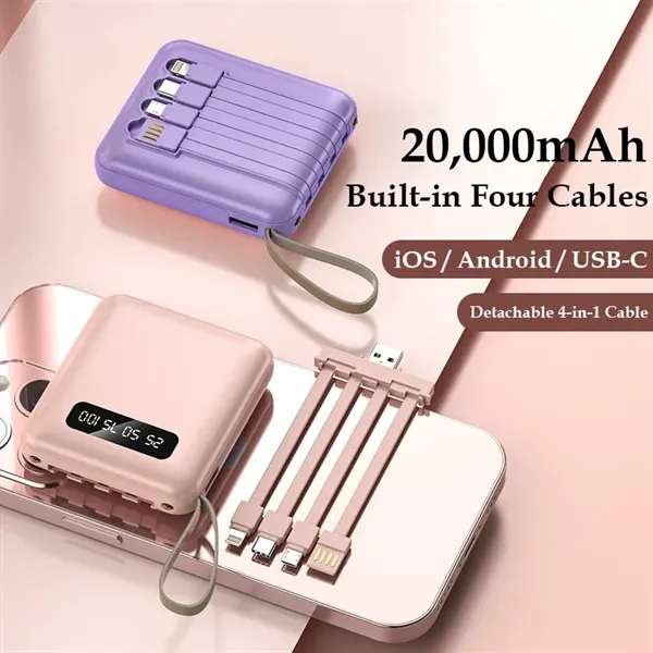 5000mAh Mini Power Bank Portable Charger - 5000mAh Mini Power Bank Portable Charger - Image 1 of 10