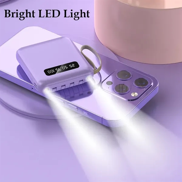 5000mAh Mini Power Bank Portable Charger - 5000mAh Mini Power Bank Portable Charger - Image 5 of 10
