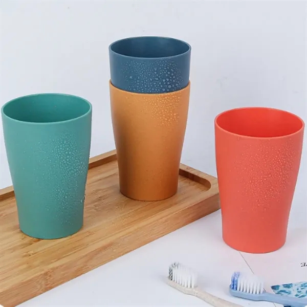 Reusable Light Wheat Straw mouthwash Cups toothbrush holder - Reusable Light Wheat Straw mouthwash Cups toothbrush holder - Image 2 of 3
