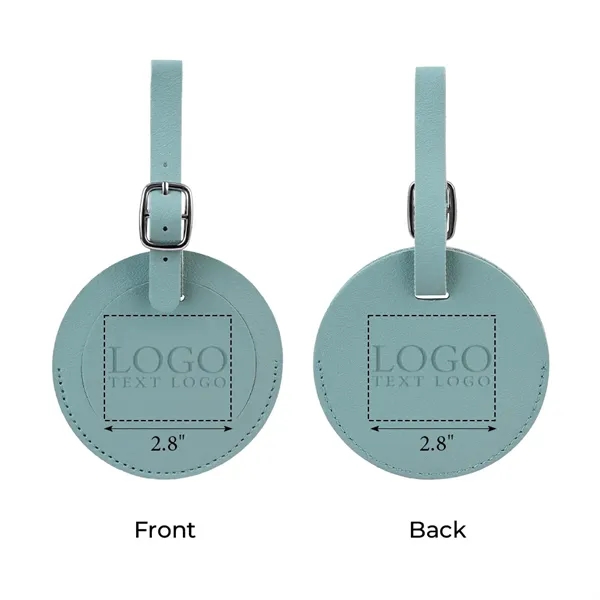 Round Flap Luggage Tags With Logo - Round Flap Luggage Tags With Logo - Image 2 of 22