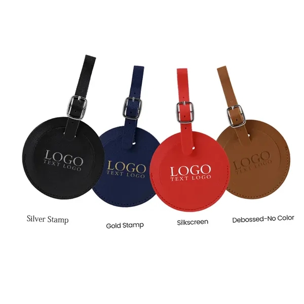 Round Flap Luggage Tags With Logo - Round Flap Luggage Tags With Logo - Image 4 of 22