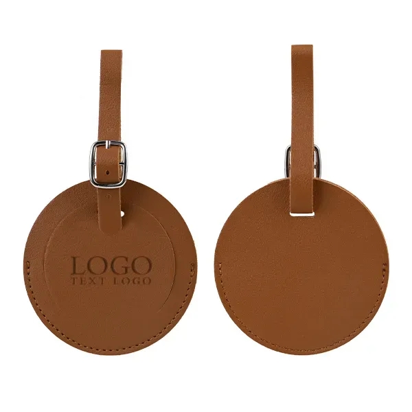 Round Flap Luggage Tags With Logo - Round Flap Luggage Tags With Logo - Image 8 of 22