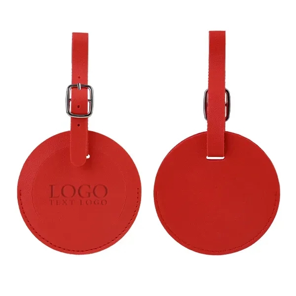 Round Flap Luggage Tags With Logo - Round Flap Luggage Tags With Logo - Image 12 of 22
