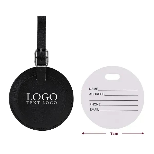Round Flap Luggage Tags With Logo - Round Flap Luggage Tags With Logo - Image 16 of 22