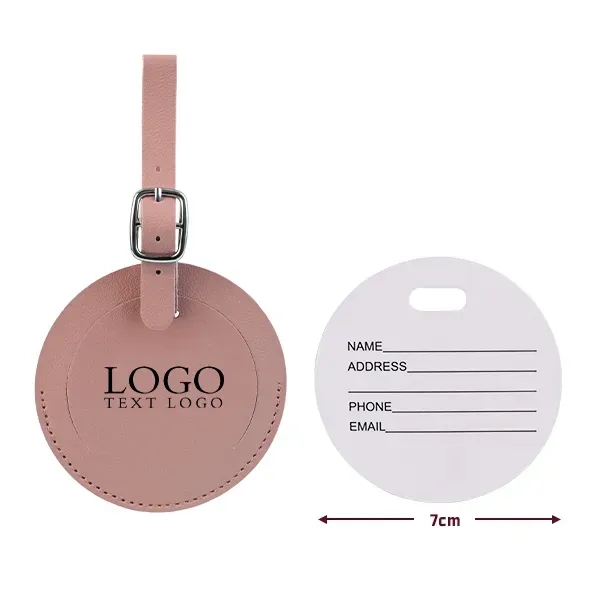 Round Flap Luggage Tags With Logo - Round Flap Luggage Tags With Logo - Image 18 of 22