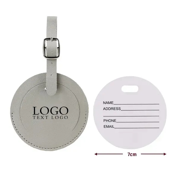 Round Flap Luggage Tags With Logo - Round Flap Luggage Tags With Logo - Image 19 of 22