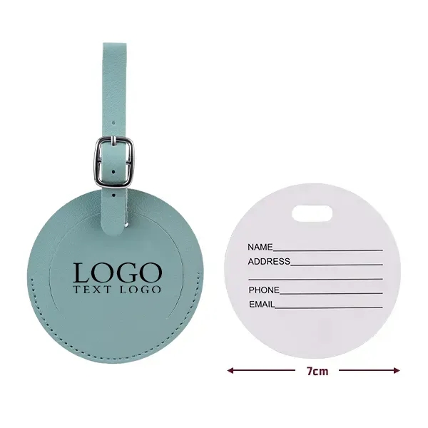 Round Flap Luggage Tags With Logo - Round Flap Luggage Tags With Logo - Image 20 of 22