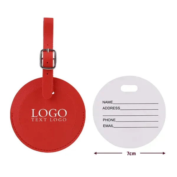 Round Flap Luggage Tags With Logo - Round Flap Luggage Tags With Logo - Image 22 of 22